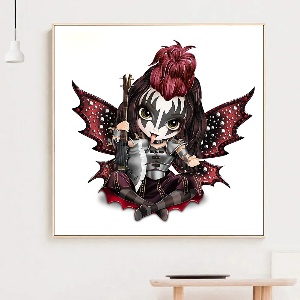 Full Round Diamond Painting 30*30cm - Big Eyes Doll