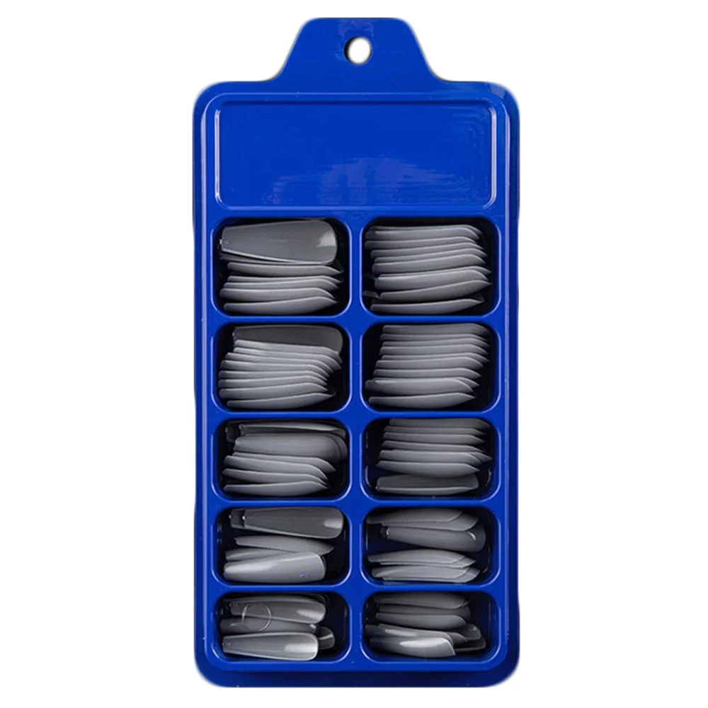 24/100 Pcs Solid Color False Nails Long Ballerina Simple Fake Nails Extension Nails Art UV Gel Acrylic Manicure Full Nail Tips