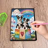 Cute Animal 5D Diamond Painting Notebook Diamond Art Diary Book Kits (Puppy)