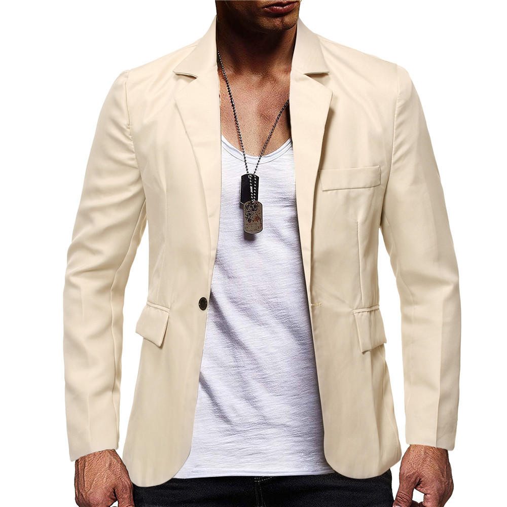 Casual Solid Color Classic Suit