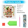 Snow Gingerbread Man-Special Shaped Diamond Painting
