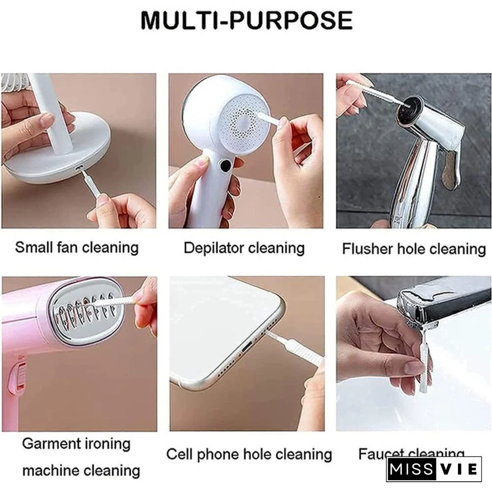 Shower Nozzle Cleaning Brush - Anti-Clogging Pore Gap Cleaning Brush 10 PCS Multifunctional Mini Crevice Small Hole Brush
