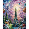 Diamond Painting -DIY Round Drill Xmas Tree(40x50cm)
