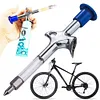 Bicycle Grease Injector Gun Bicycle Grease Gun Hub Oiling Tool for Mountain Bike
