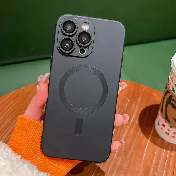 Frosted glossy ultra-thin  Apple phone case with camera protection film