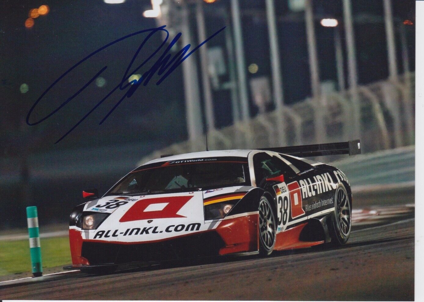 Dominik Schwager Hand Signed 7x5 Photo Poster painting - FIA GT Championship 2.