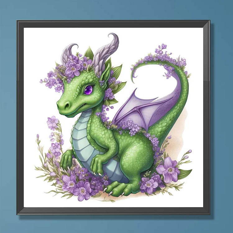 Diamond Painting - Full Round - Young Dragon(30*30cm)