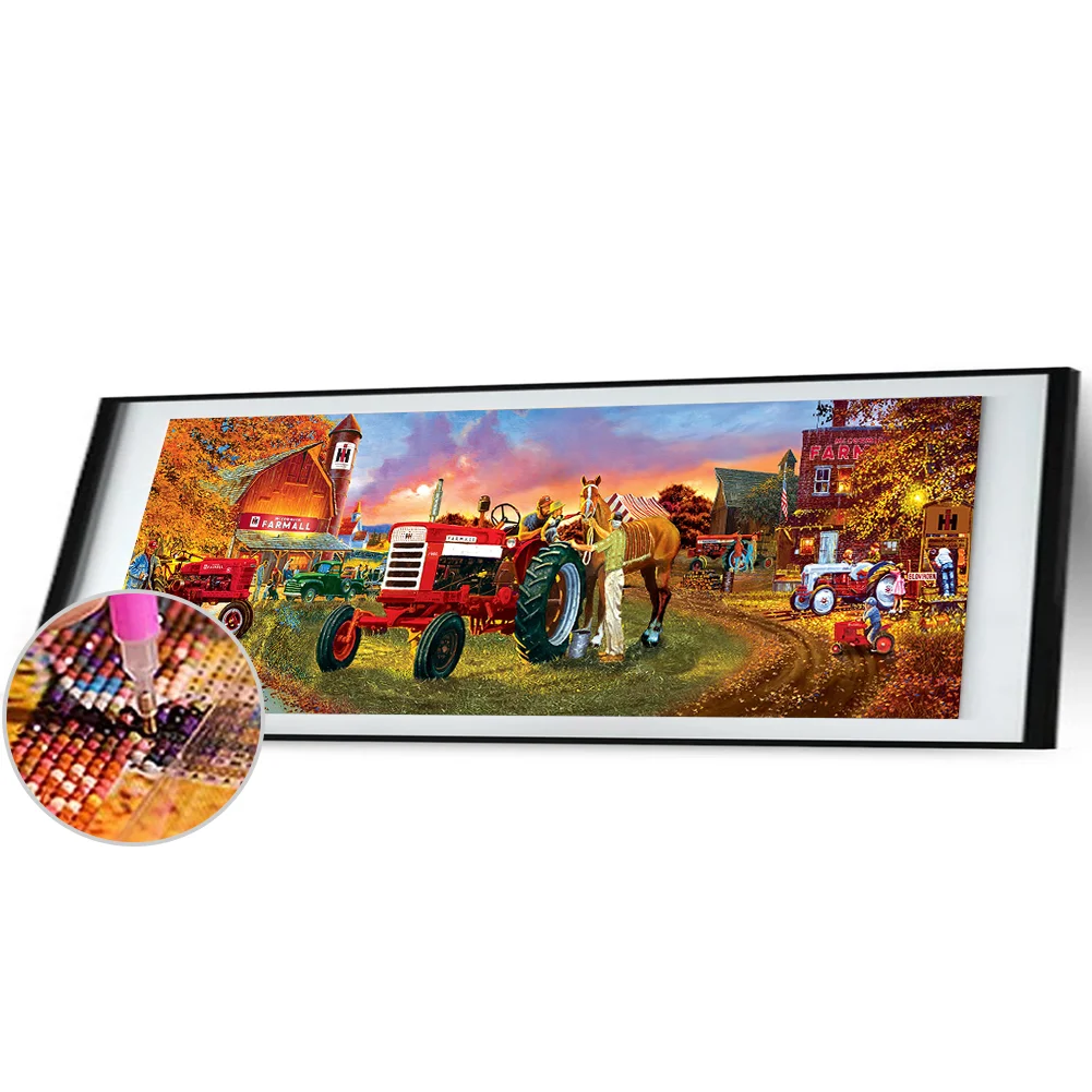Diamond Painting - Full Round Drill - Farm Tractor(90*30cm)