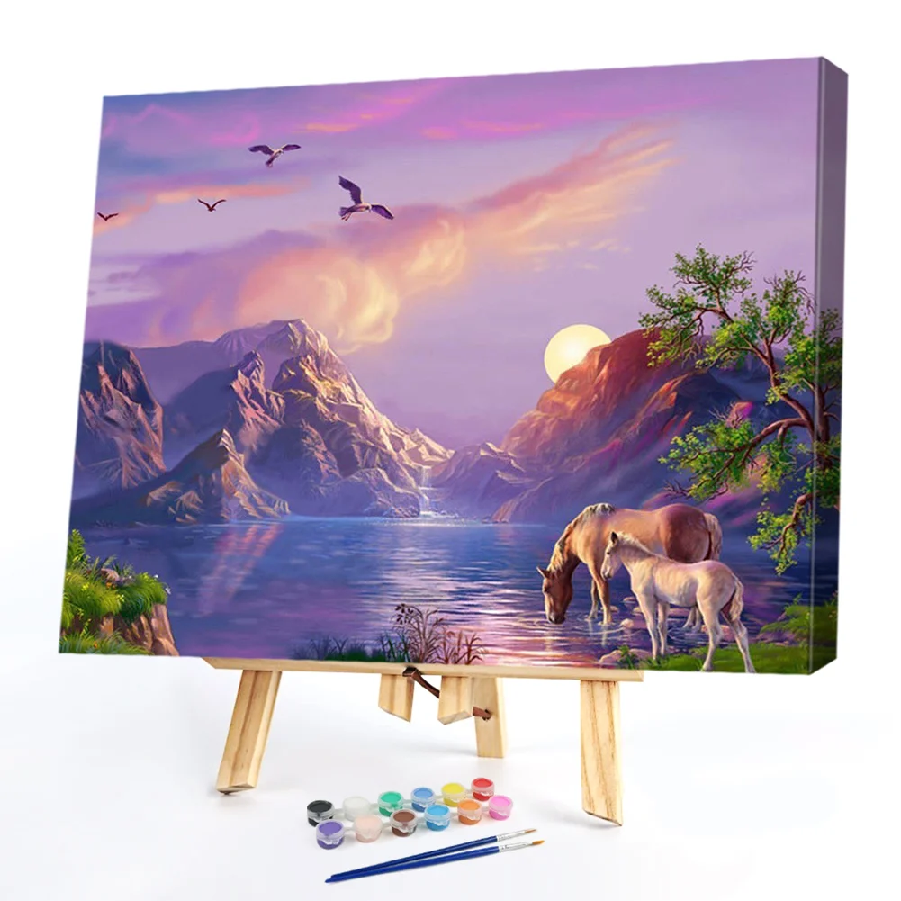 Sunset Horse - Paint By Numbers(50*40CM)