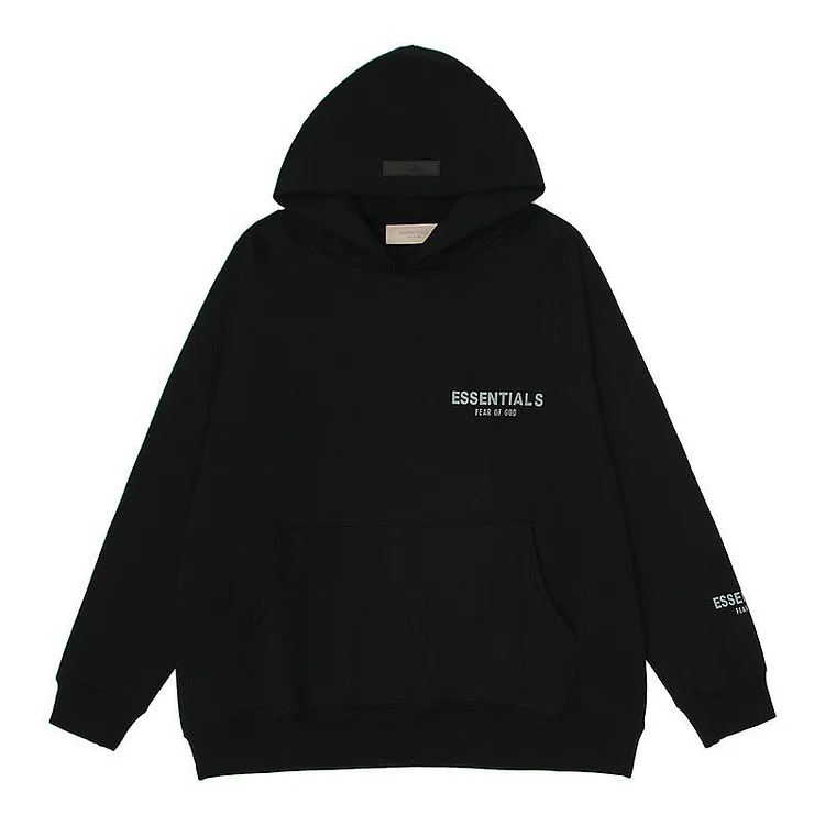 ESSENTIALS Letter Reflective Unisex Crew Neck Sweater