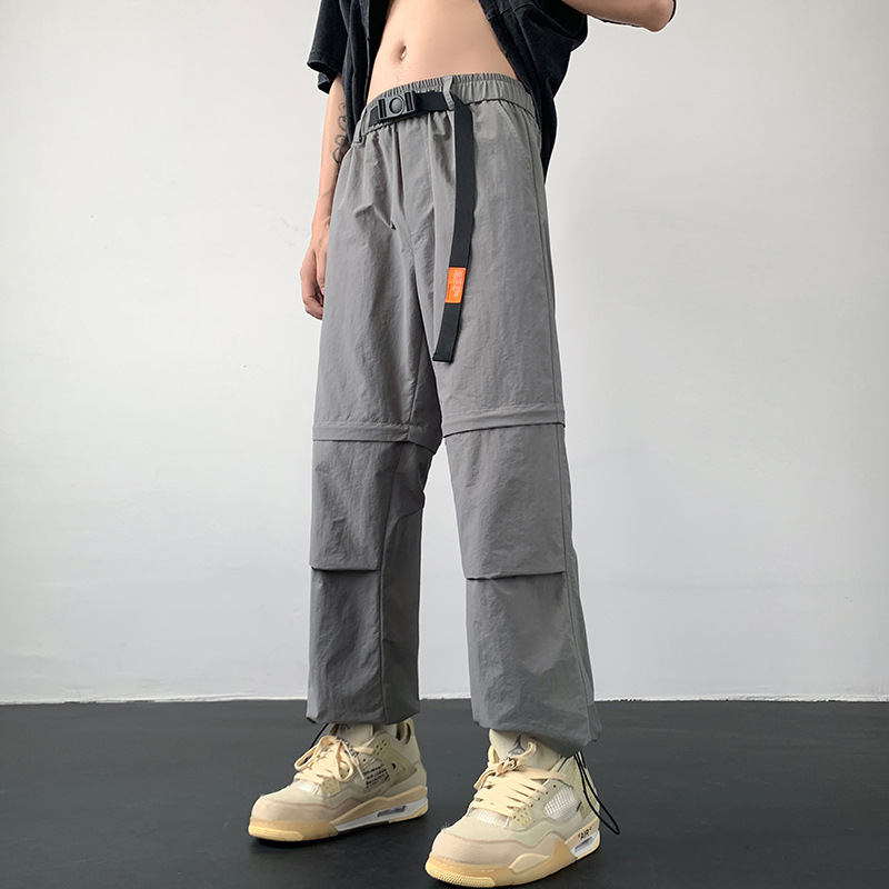 Detachable Two-Wear Parachute Trousers High Street Cargo Pants