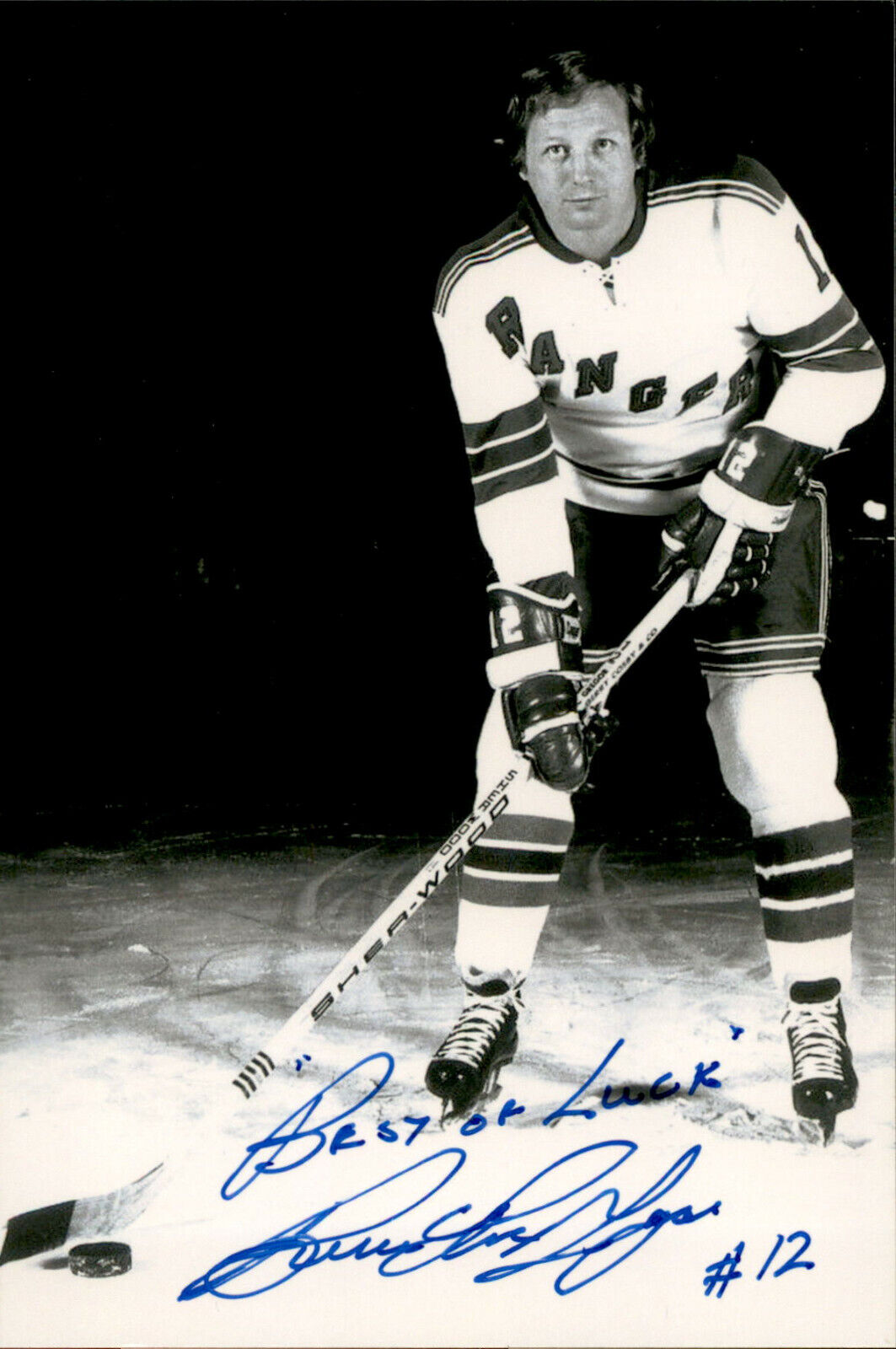 Bruce MacGregor SIGNED autographed 4x6 Photo Poster painting NEW YORK RANGERS #5