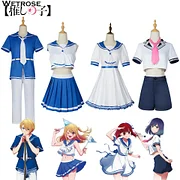 [Wetrose] Oshi no Ko Hoshino Aqua Rubii Arima Kana Kurokawa Akane Ruby Cosplay Costume Sailor Seeraafuku School Uniform Seifuku