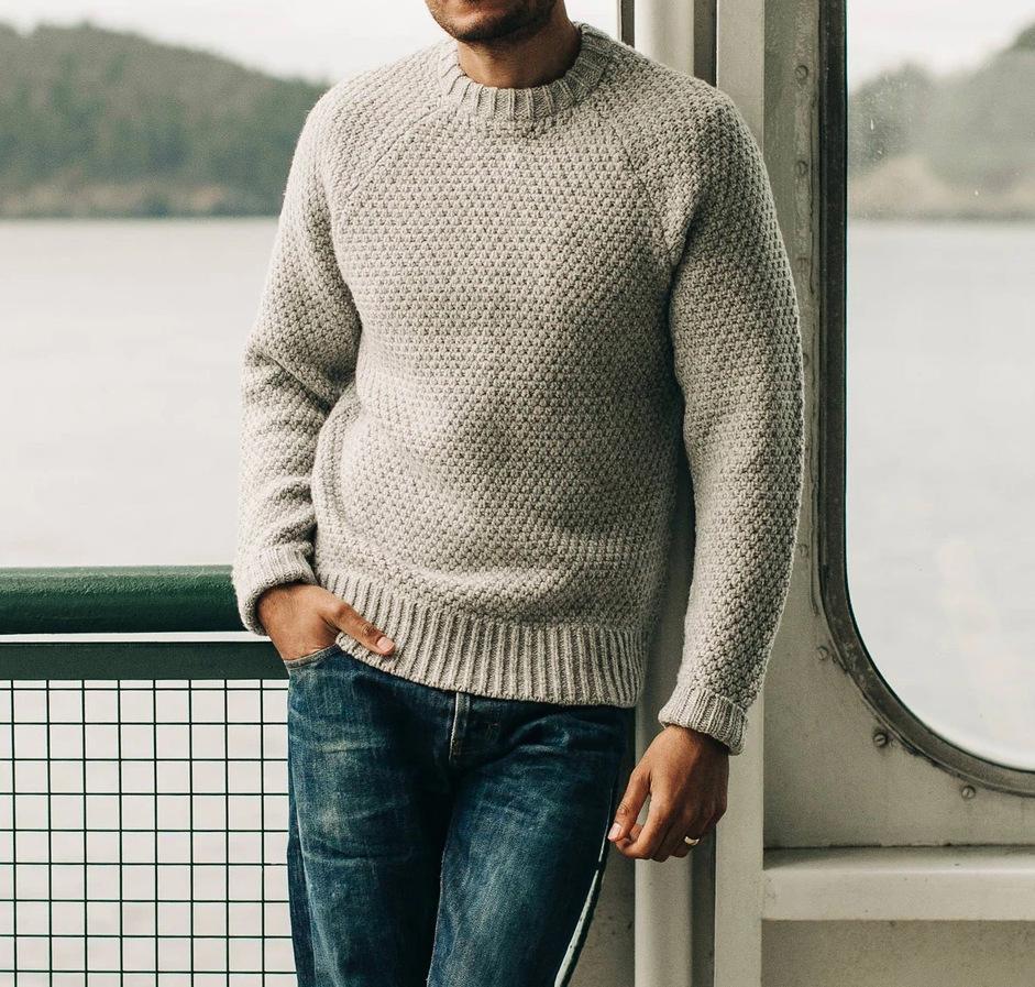 Men's Vintage Casual Round Neck Pullover Knitwear