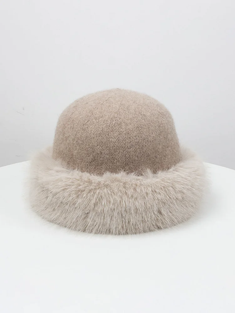 Women Winter Warm Solid Hat