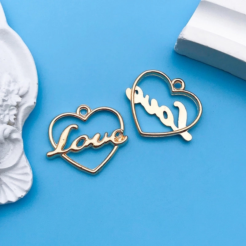 1 Piece Alloy Heart Shape Jewelry Accessories Pendant