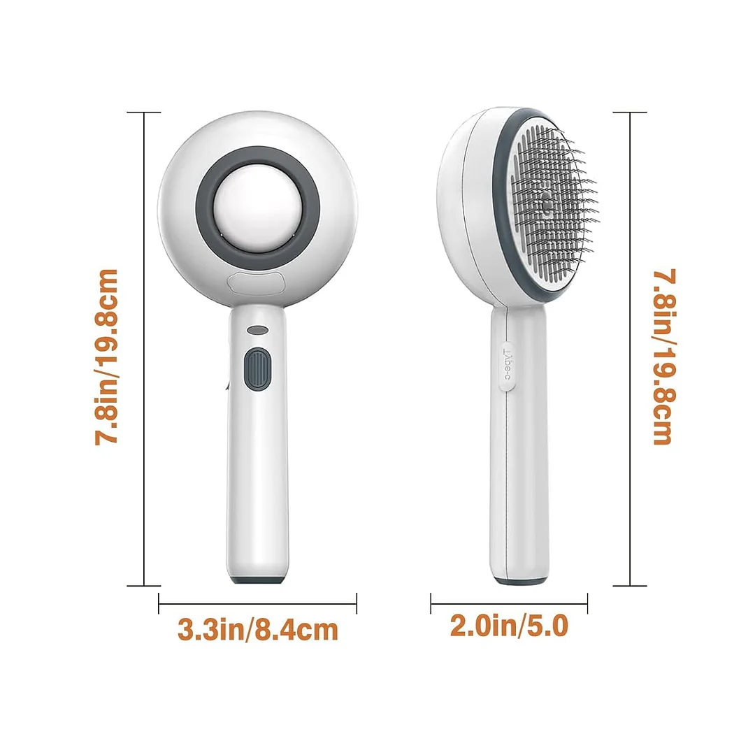 BEBANG Cat Steam Brush 3 in 1, One-Click Hair Removal Brush with Steam for Cats and Dogs