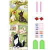 Promotion 2Pcs/set Diamond Painting-DIY Full Round Drill Dog Cats(30*40CM)
