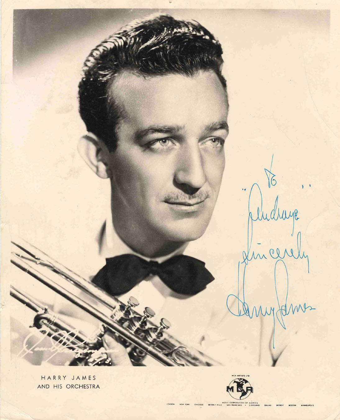 HARRY JAMES Signed Photo Poster paintinggraph - Jazz Musician & Trumpet Player - preprint