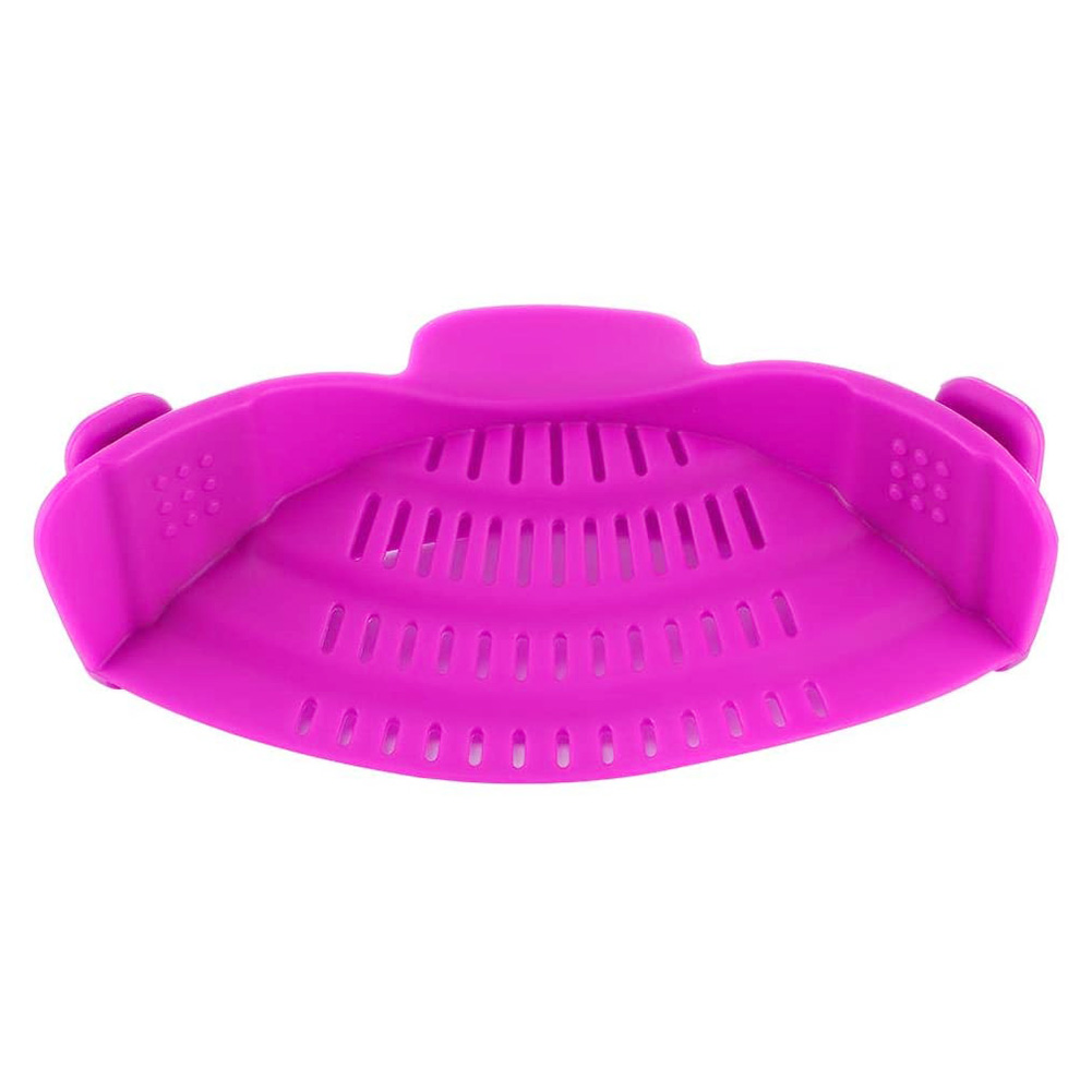 

Silicone Noodles Drainer Rice Water Filter Baffle Drain Basket (Purple, 501 Original