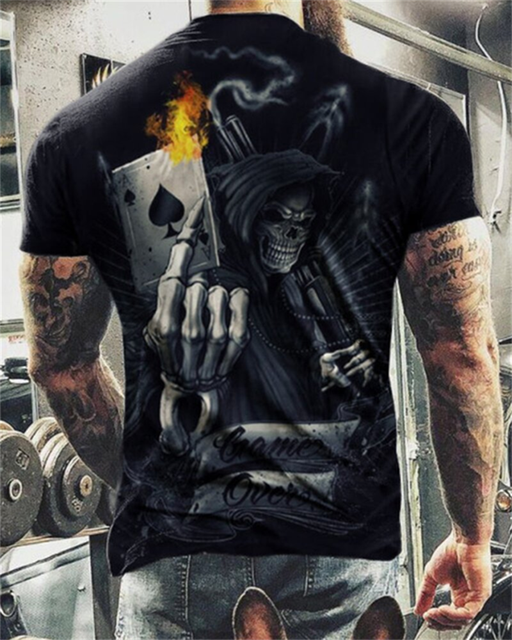 

Skull - 3D Printed Men T Shirt, Xxl, 501 Original