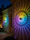 Solar Fence Lights Mandala Theme Waterproof Metal Solar Powered Deck Step Stair Lights for Garden Post Patio Decor Gifts for Women Mom