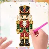 10PCS DIY Pearl Diamond Painting Christmas Fridge Magnets, Sparkling Rhinestone Refrigerator Magnet Craft Kit for Home Decor & Gifts