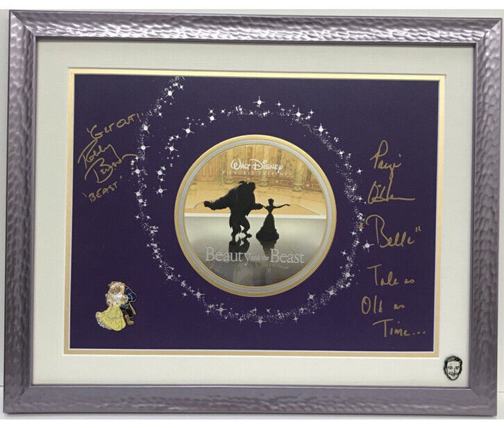 Beauty And The Beast Paige O’Hara & Robby Benson Signed Autographed Framed Litho