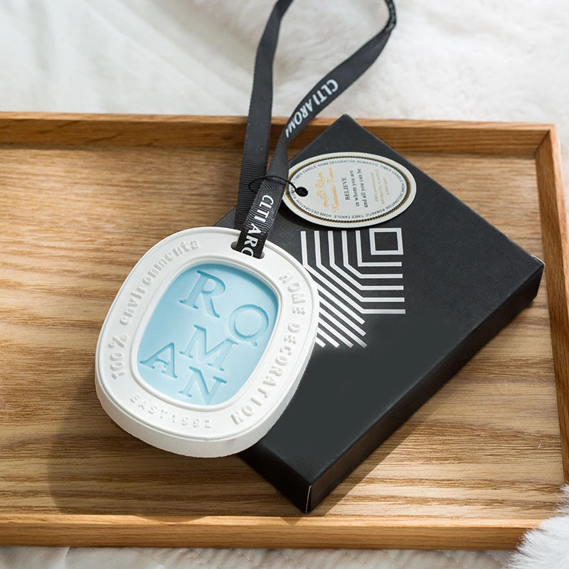 Aromatherapy Gypsum Wax Slice Home Wardrobe Aroma Solid Perfume Accompanying Gift Car Fragrance Pendant