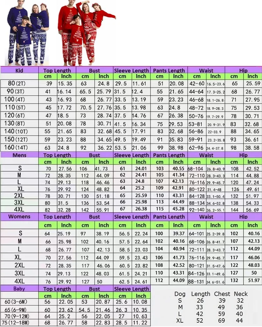 Christmas Polar Bear Family Matching Pajamas