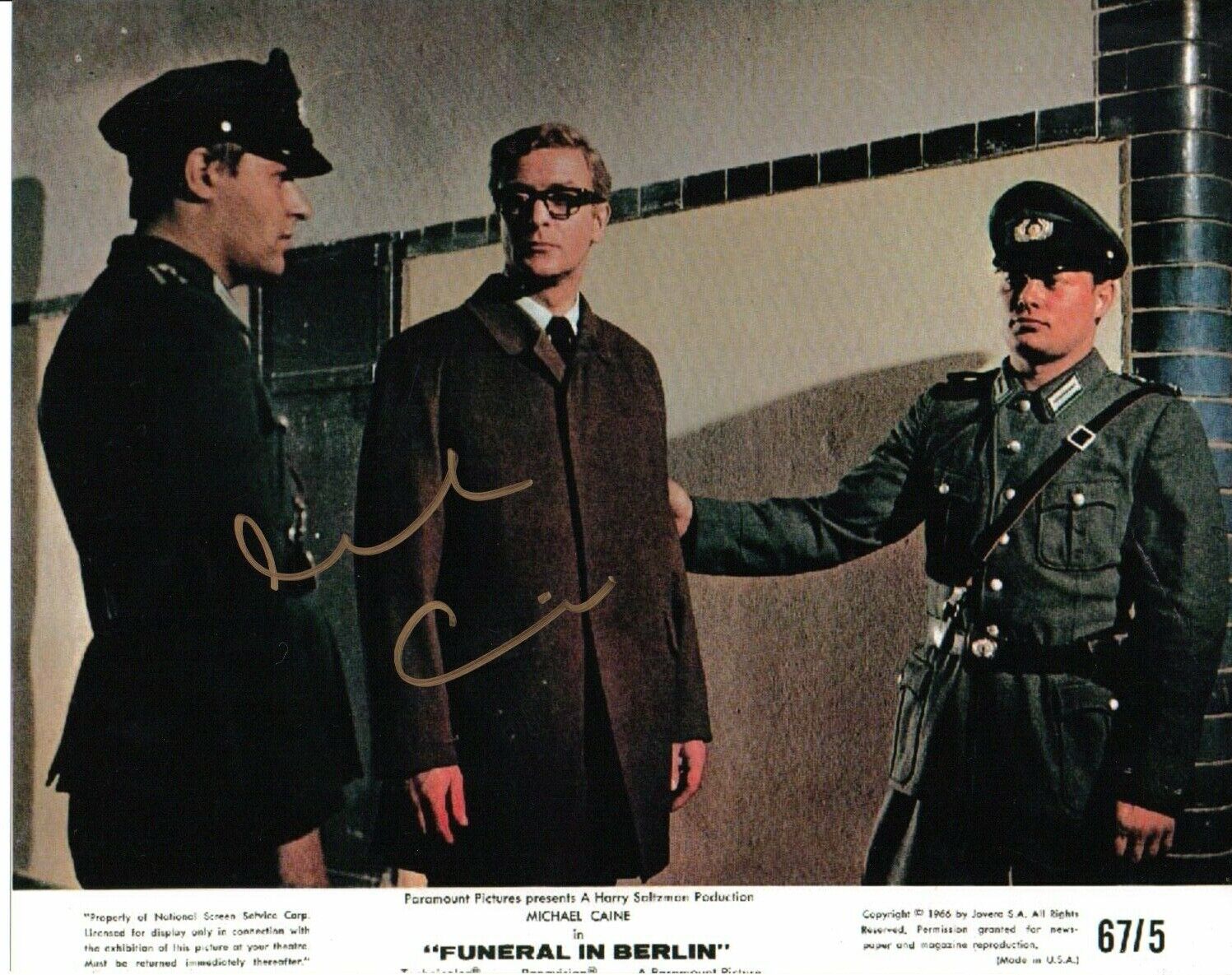 Michael Caine Signed 10x8 Photo Poster painting Film Star Autograph Funeral In Berlin