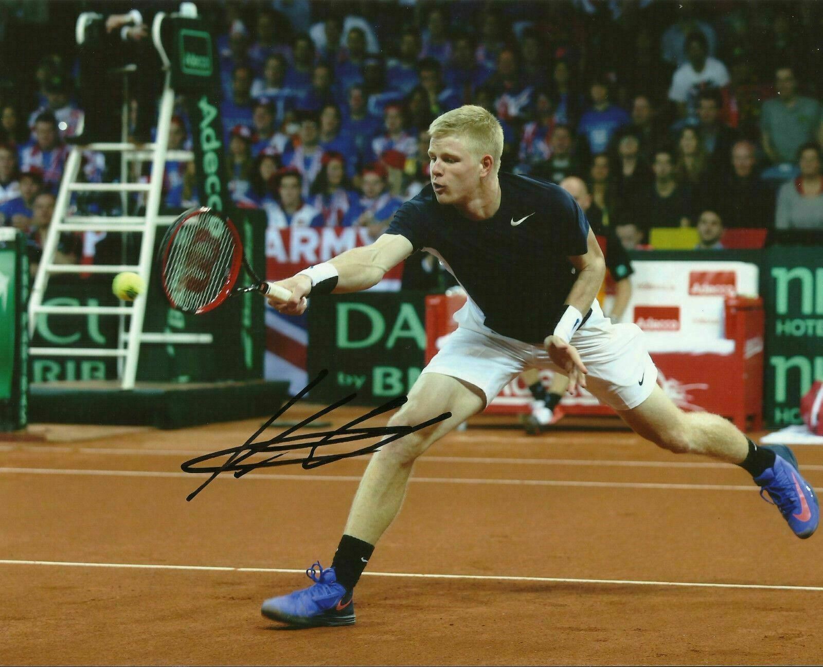 Kyle Edmund Signed 10X8 Photo Poster painting Genuine Autograph 2015 Davis Cup AFTAL COA (A)