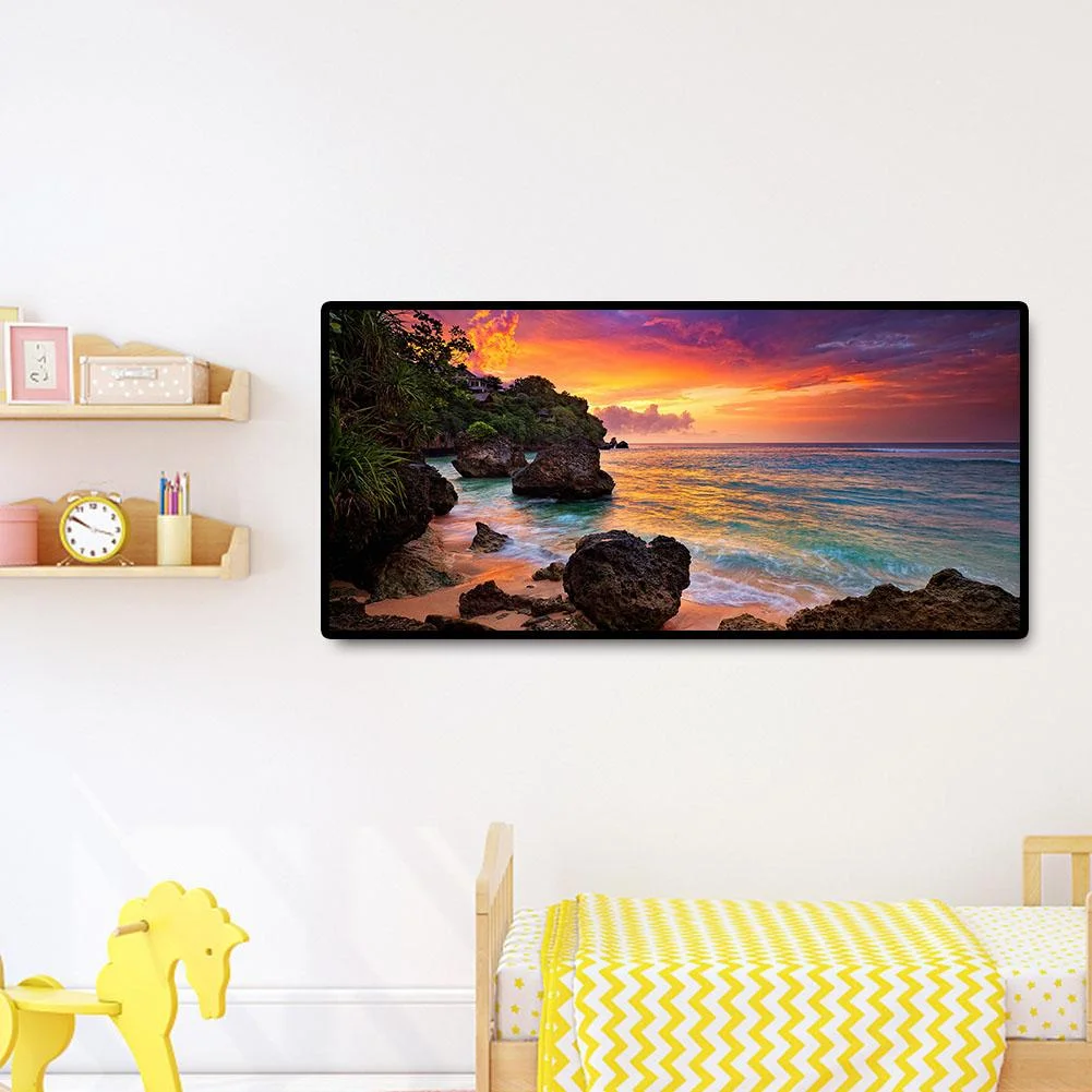 Diamond Painting - Full Round Drill - Beautiful Sea(80*40cm)