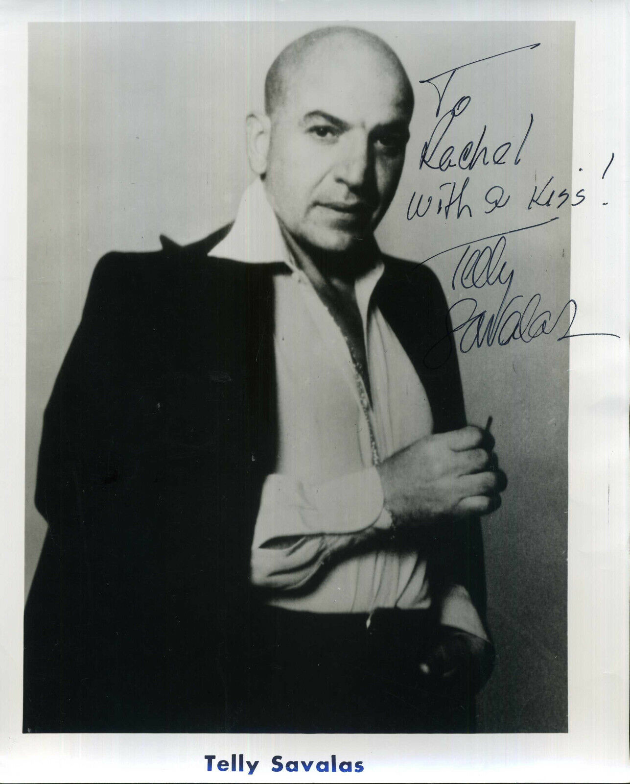 TELLY SAVALAS Signed Photo Poster paintinggraph - TV & Film Star Actor 'KOJAK' - preprint