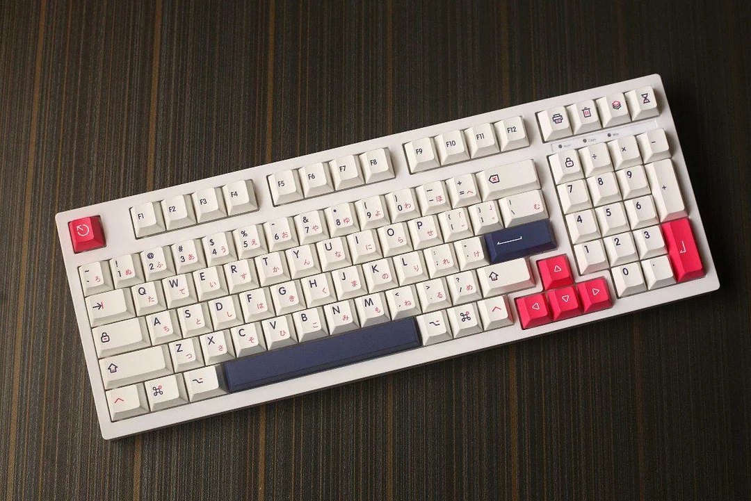 140 Keys/set Kon Momo Keycaps For MX Switch Mechanical Keyboard PBT Dye Sublimation Key Caps Cherry Profile With 1.75u 2u Shift