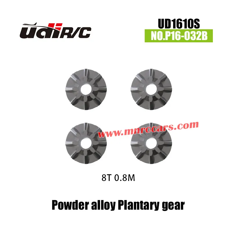 UDIRC UD1610S RC Monster Truck Parts 8T 0.8M Powder Alloy Plantary Gear P16-032B
