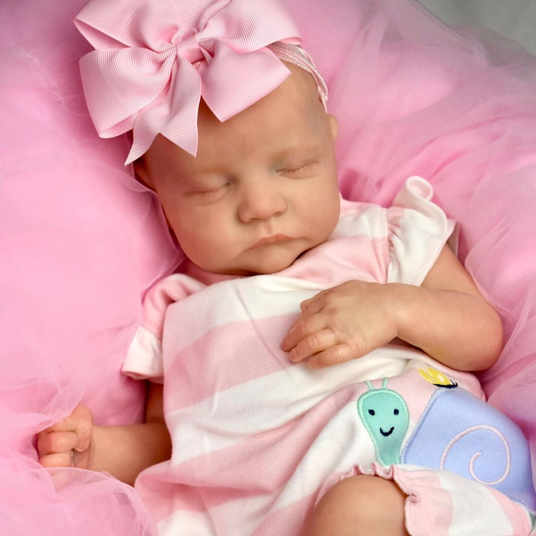 Reborn Art Girl Doll 12'' Real Lifelike Shonta Reborn Levi Sleeping Baby Dolls by Creativegiftss® Exclusively 2023 -Creativegiftss® - [product_tag] Creativegiftss.com