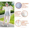 10Pcs Rain Ponchos with Drawstring Hood Waterproof Emergency Raincoat for Adults