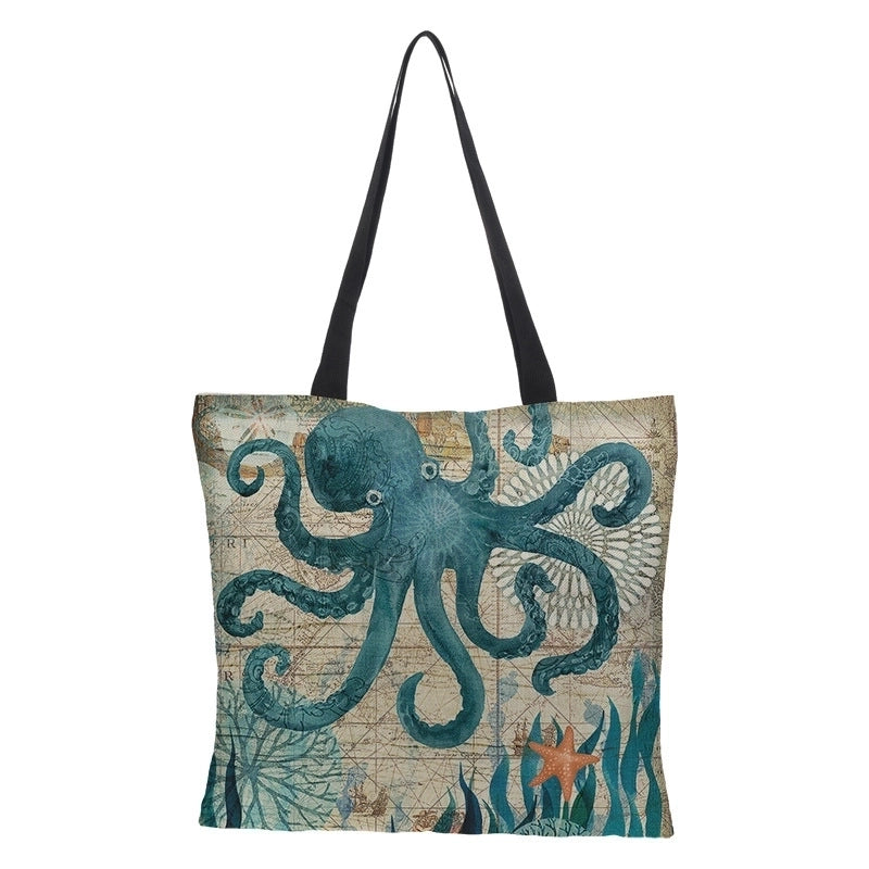 3d Print Animal Fashion Handbag Shopping Bags