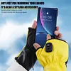 Rechargeable USB Fingerless Heated Gloves w/3 Heating Levels for Sports Skiing