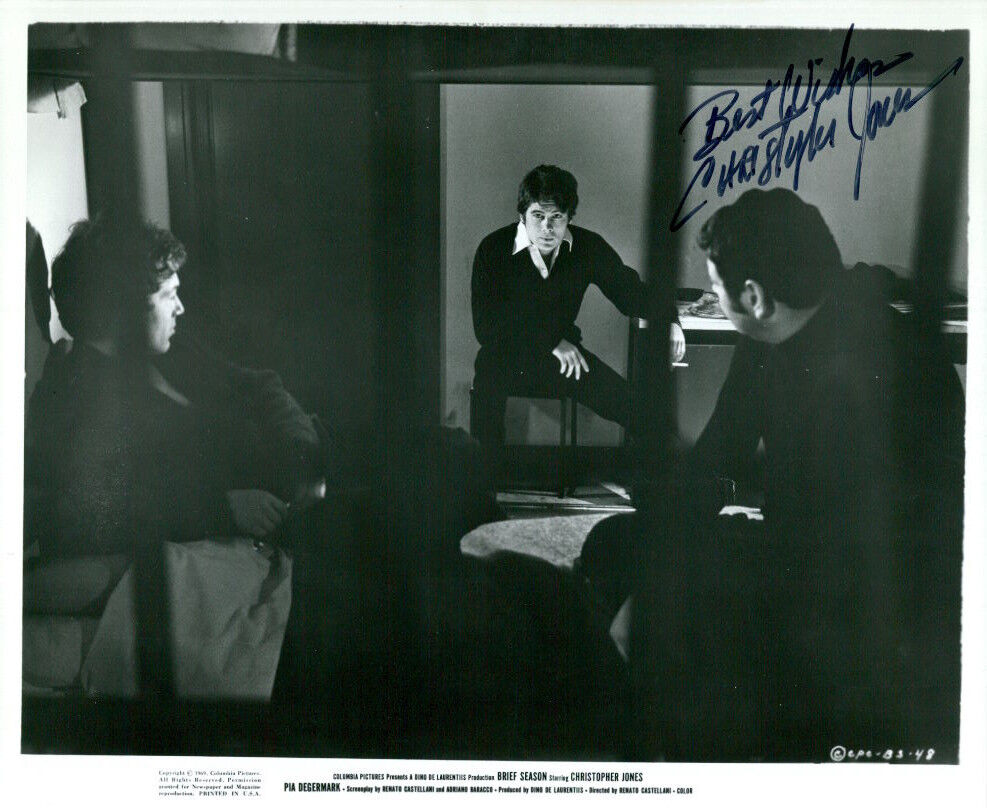 Christopher Jones (Brief Season) signed 8x10 Photo Poster painting COA