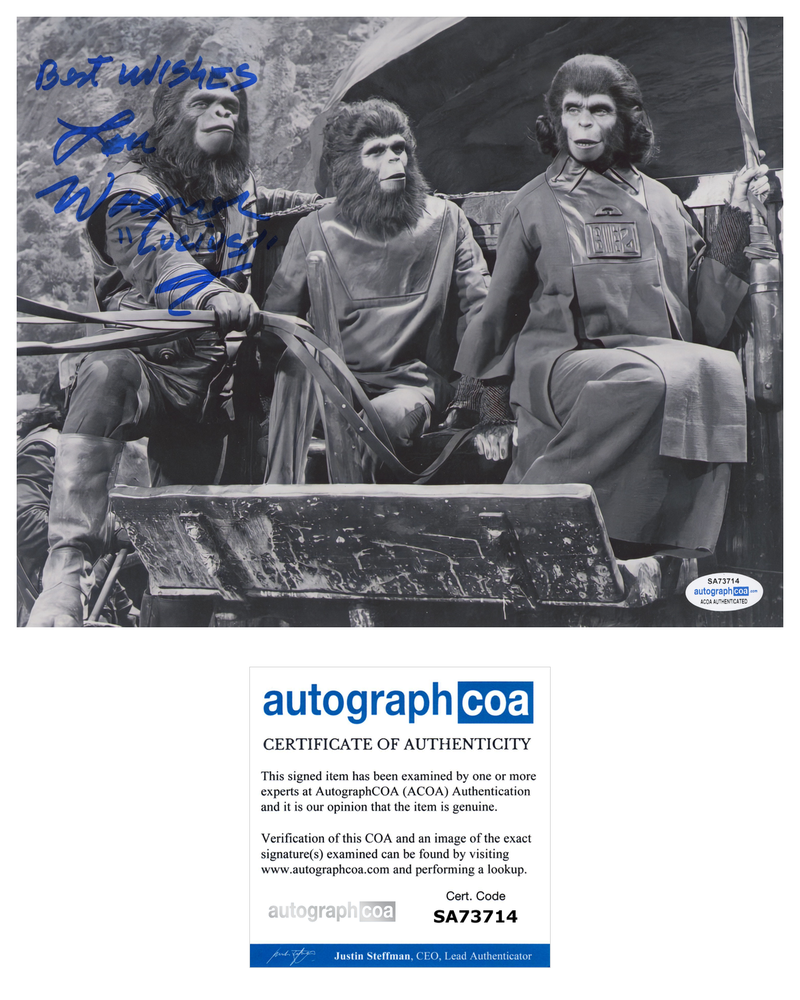 LOU WAGNER SIGNED 8X10 Photo Poster painting AUTOGRAPHED PLANET OF THE APES