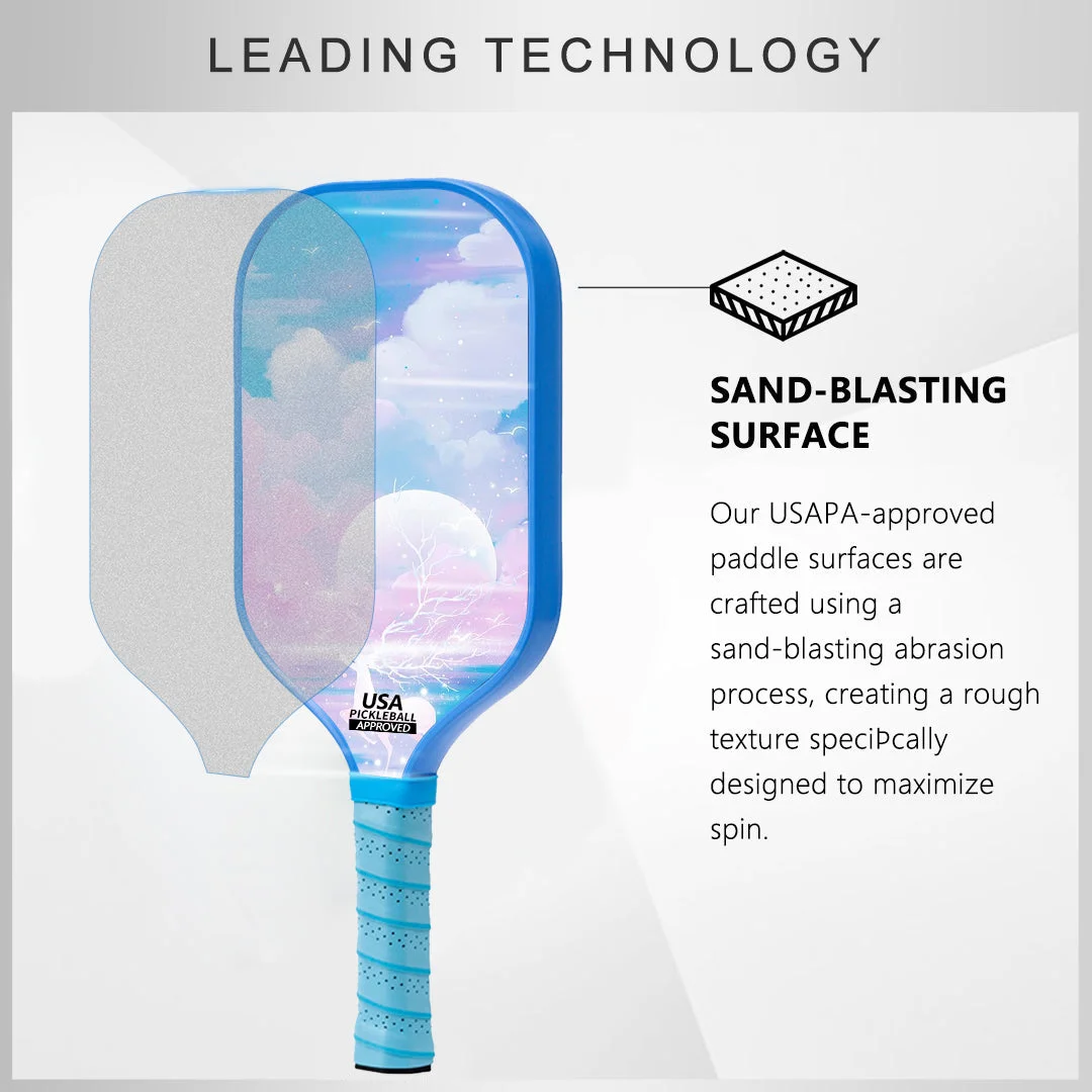 Original Paddle (16mm) T700 Sandblasted Carbon Fiber-Fantasy Flick Paddle