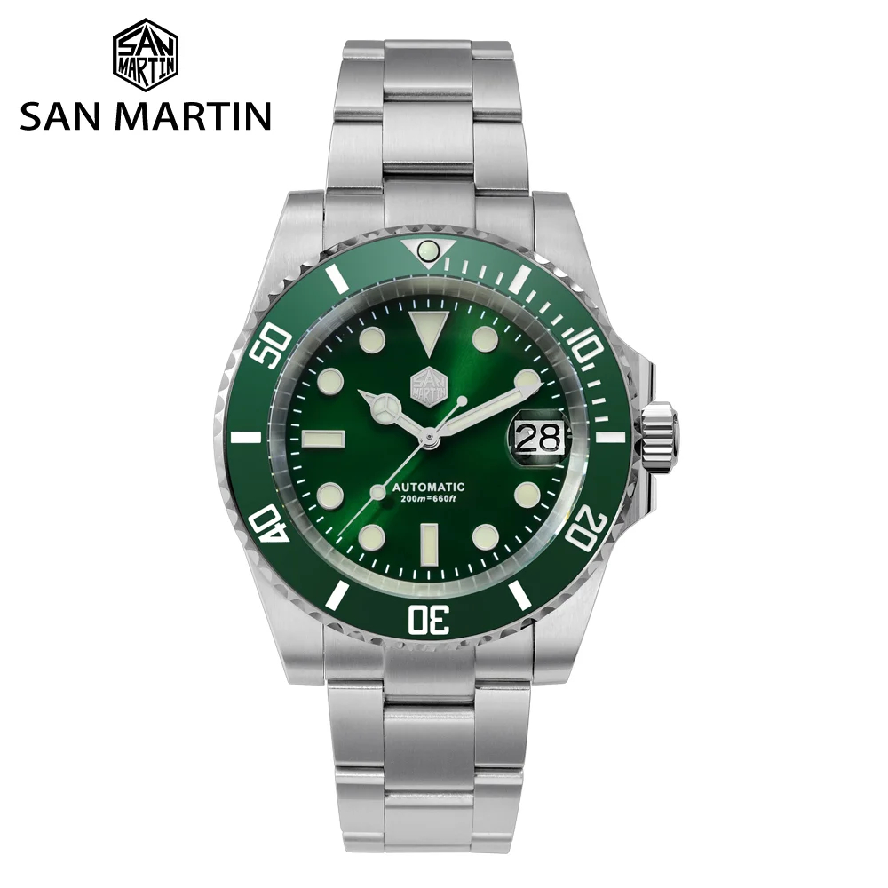 ★Pre-Owned★San Martin Sub Diver Watch SN017-V3 Green San Martin Watch san martin watchSan Martin Watch