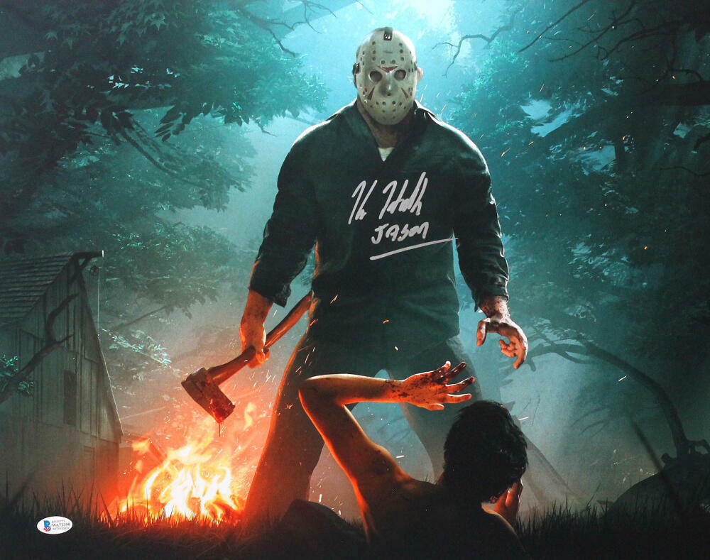Kane Hodder Signed 16x20 Friday The 13th: The Game Photo Poster painting w/Jason- Beckett W Auth