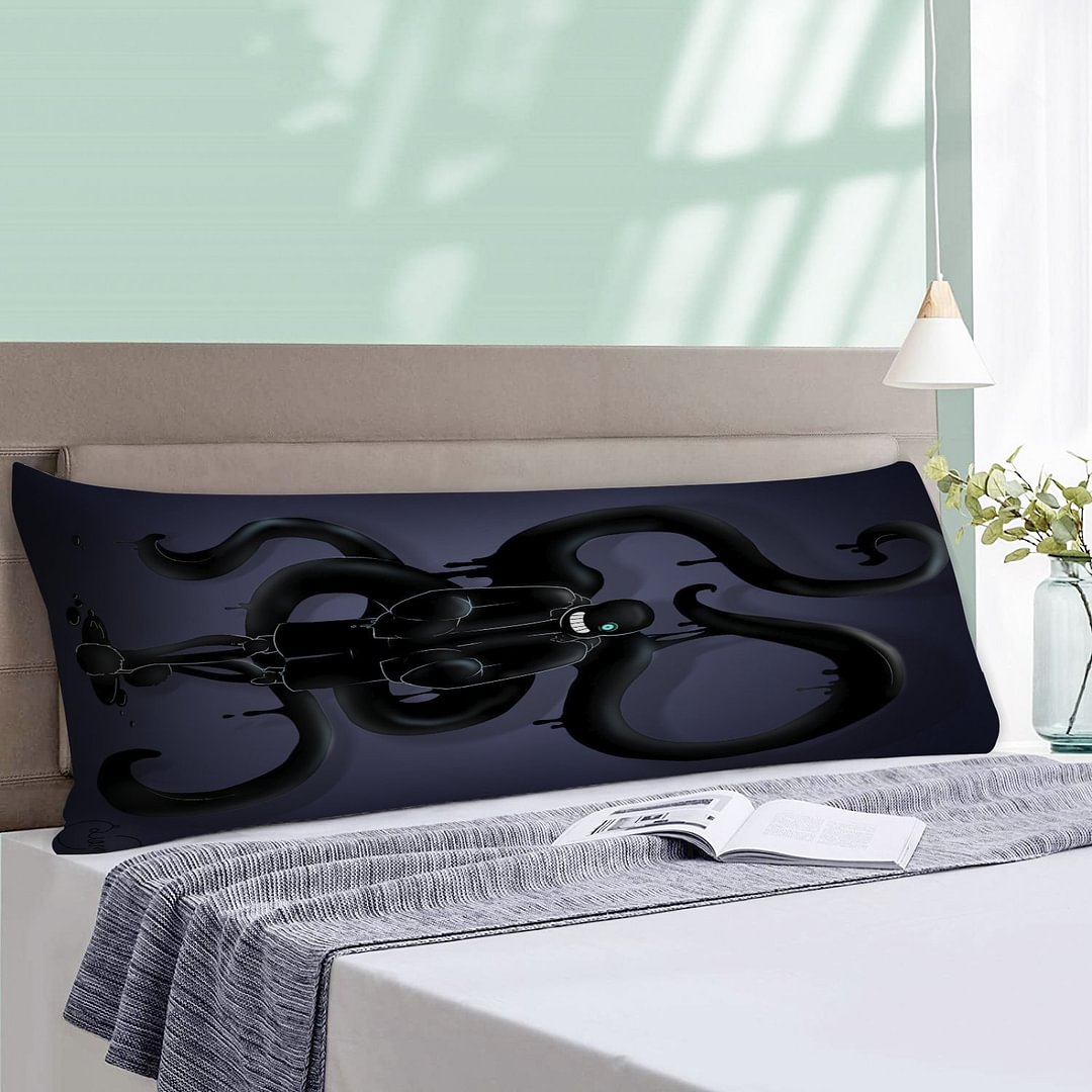 Nightmare Sans Hugging Body Pillowcase Soft Sleep Cushion Bed Sofa Use