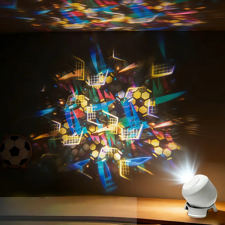 Colorful Rotating Holiday Decorative Light / Halloween Stage Light (Includes 16 Patterns)