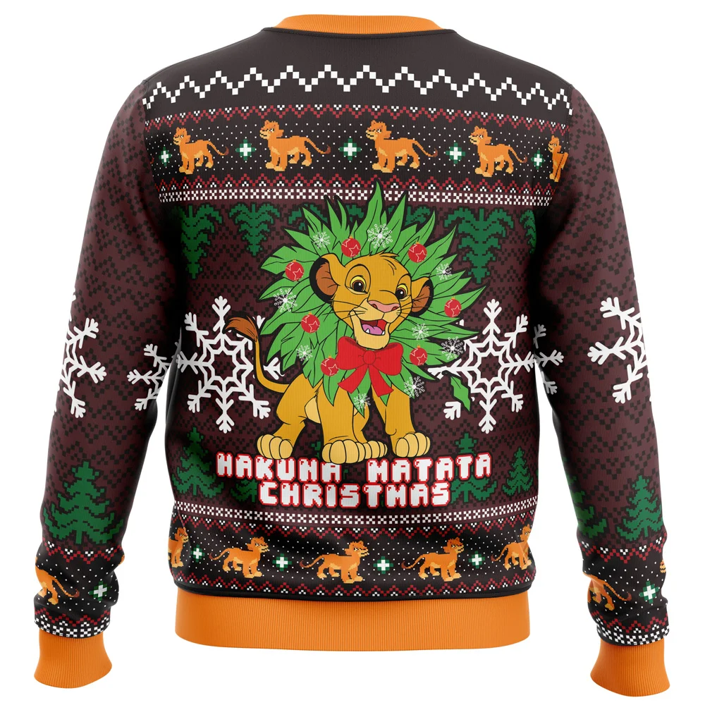 Hakuna Matata Lion King Ugly Christmas Sweatshirt