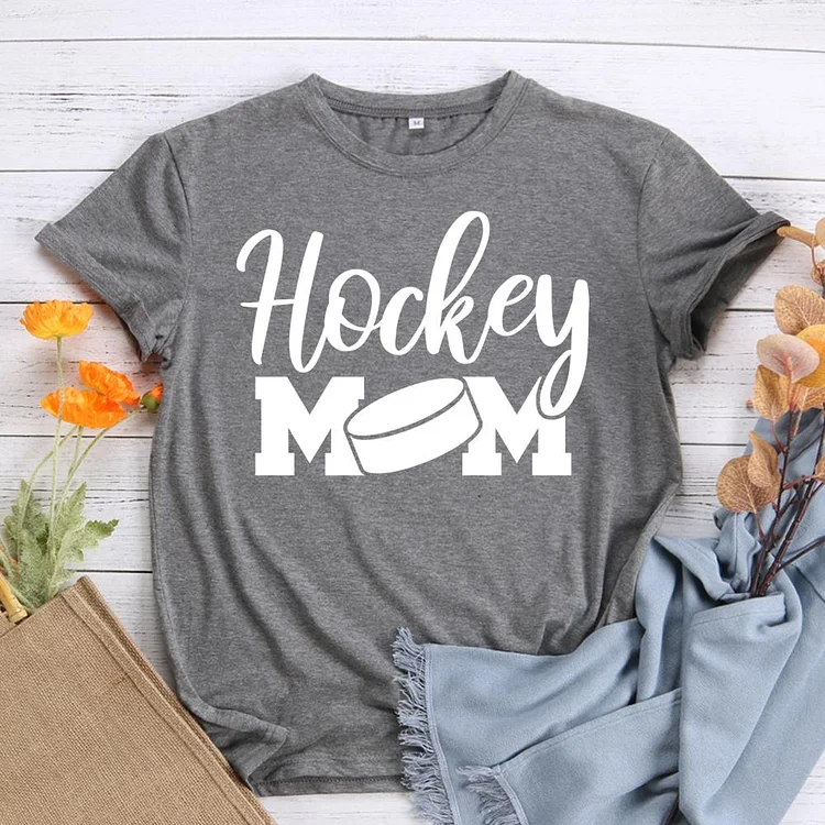Hockey mom T-Shirt Tee -612068-Annaletters