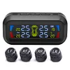 AN-10C Solar Car LCD Tire Pressure Monitoring Tyre Temp Alarm System